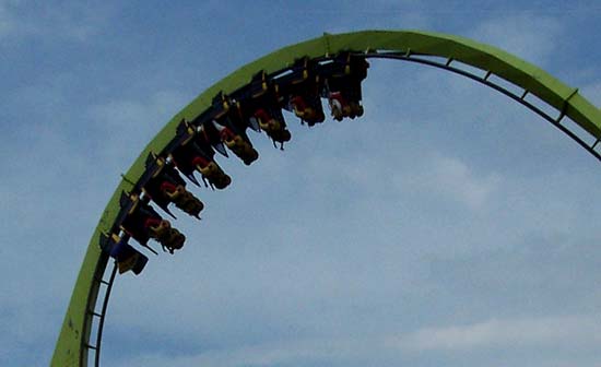 Chang, The Stand Up Rollercoaster at Six Flags Kentucky Kingdom