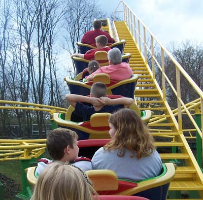 The Rollerskater Rollercoaster at Six Flags Kentucky Kingdom