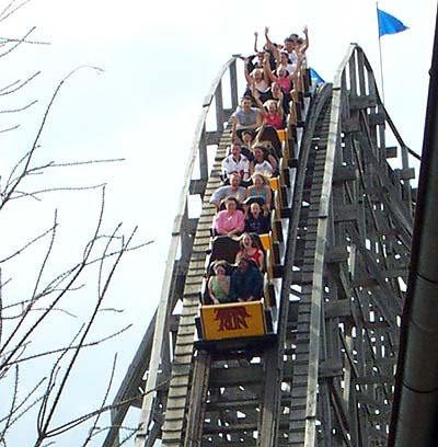 Thunder Run Rollercoaster at Six Flags Kentucky Kingdom