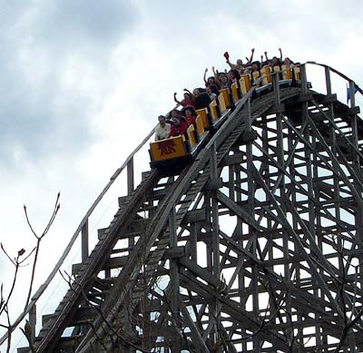 Thunder Run Rollercoaster at Six Flags Kentucky Kingdom