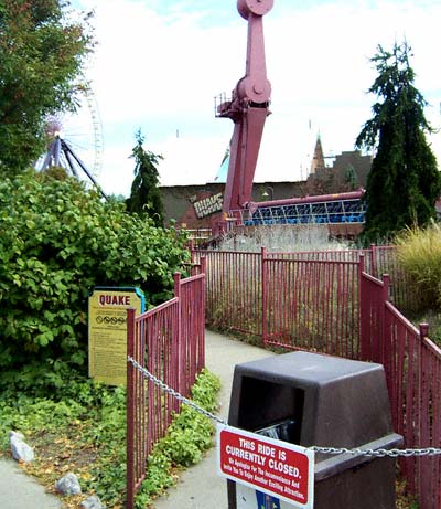 Quake during Frightfest at Six Flags Kentucky Kingdom, Louisville, KY