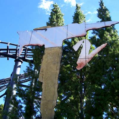 T2, an inverted Rollercoaster at Six Flags Kentucky Kingdom, Louisville, KY