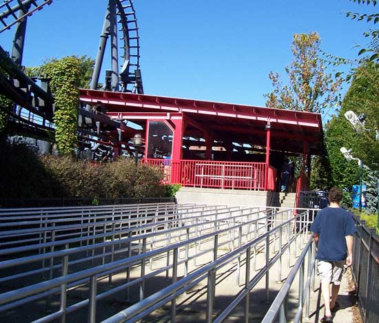 T2, an inverted Rollercoaster at Six Flags Kentucky Kingdom, Louisville, KY