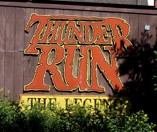 Thunder Run, a wooden Rollercoaster at Six Flags Kentucky Kingdom, Louisville, KY