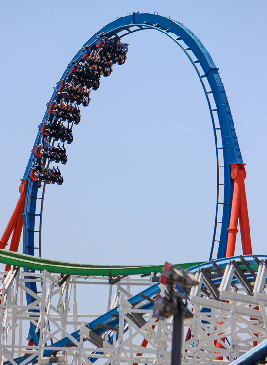 The Scream rollercoaster - The American Coaster Enthusiasts Coaster Con 42 at Six Flags Magic Mountain in Valencia, California