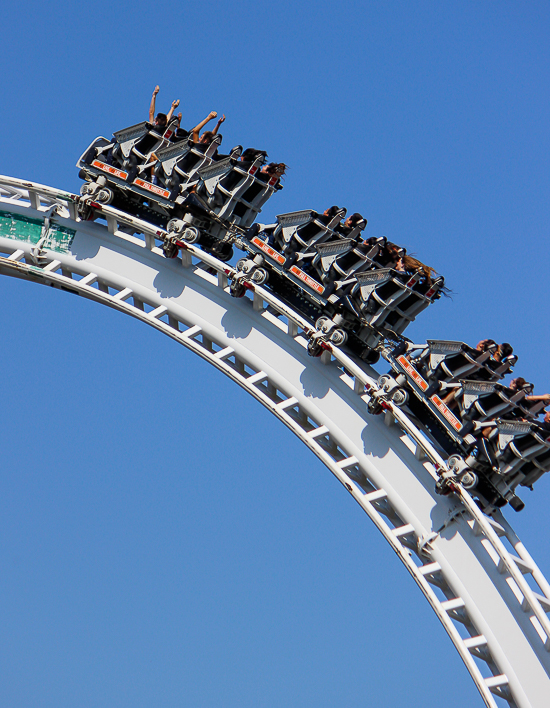 The Full Throttle rollercoaster - The American Coaster Enthusiasts Coaster Con 42 at Six Flags Magic Mountain in Valencia, California