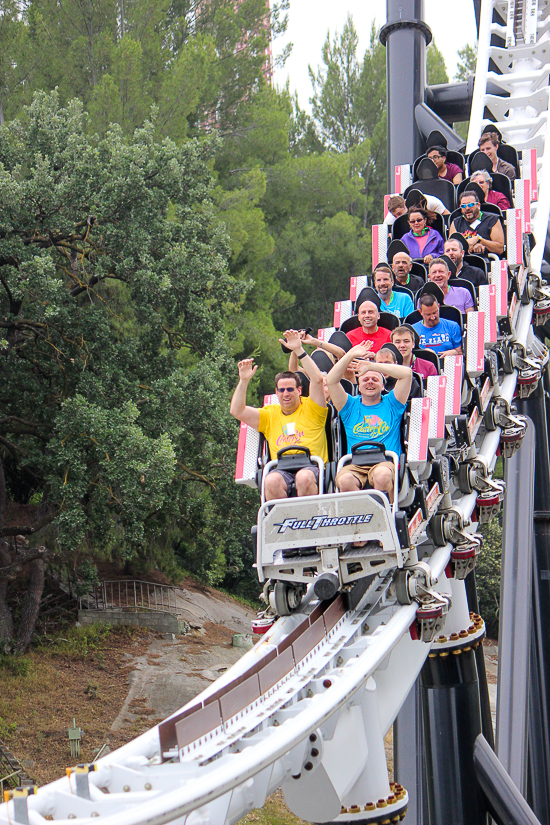 The Full Throttle Rollercoaster - The American Coaster Enthusiasts Coaster Con 42 at Six Flags Magic Mountain in Valencia, California