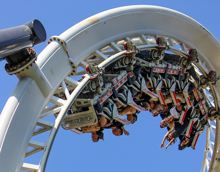 The Full Throttle rollercoaster - American Coaster Enthusiasts Coaster Con 42 at Six Flags Magic Mountain in Valencia, California