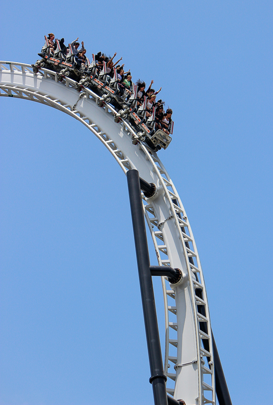 The Full Throttle rollercoaster - American Coaster Enthusiasts Coaster Con 42 at Six Flags Magic Mountain in Valencia, California