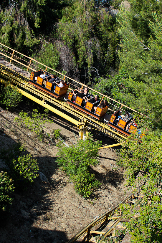 The Gold Rusher Rollercoaster - The American Coaster Enthusiasts Coaster Con 42 at Six Flags Magic Mountain in Valencia, California