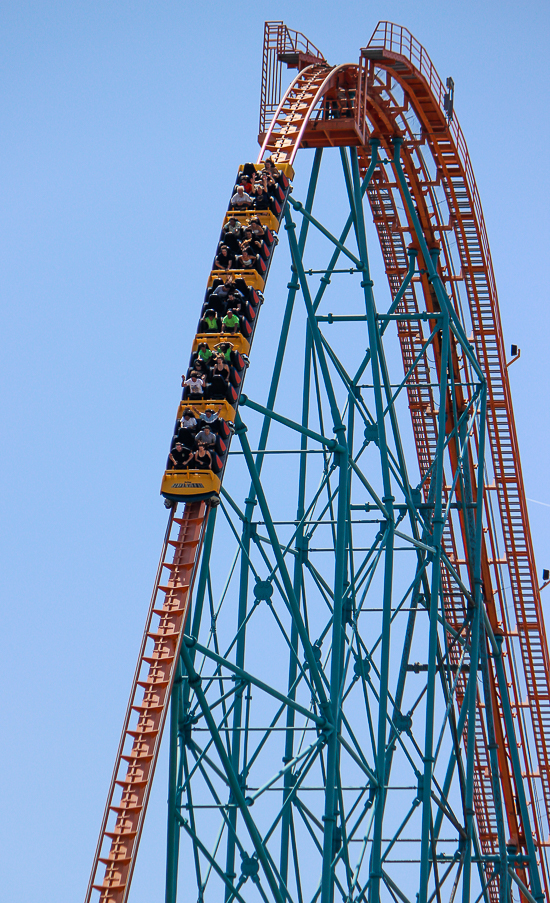 The Goliath rollercoaster - The American Coaster Enthusiasts Coaster Con 42 at Six Flags Magic Mountain in Valencia, California