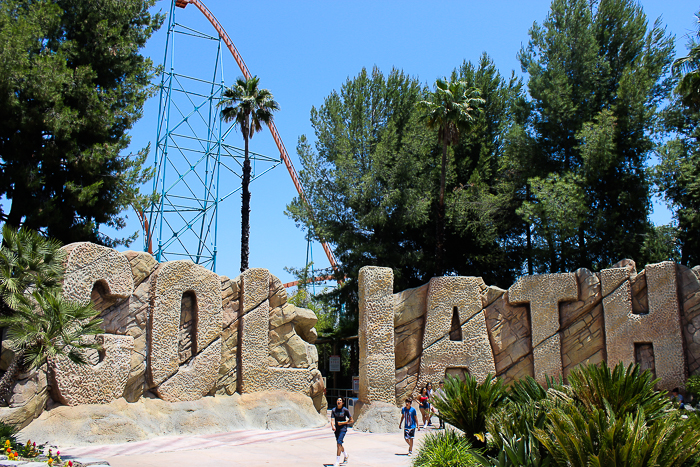 The Goliath rollercoaster - The American Coaster Enthusiasts Coaster Con 42 at Six Flags Magic Mountain in Valencia, California