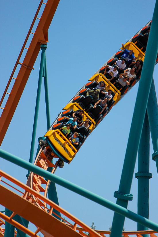  The Goliath rollercoaster - The American Coaster Enthusiasts Coaster Con 42 at Six Flags Magic Mountain in Valencia, California