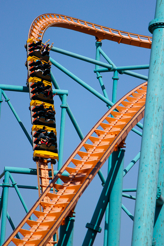  The Goliath rollercoaster - The American Coaster Enthusiasts Coaster Con 42 at Six Flags Magic Mountain in Valencia, California