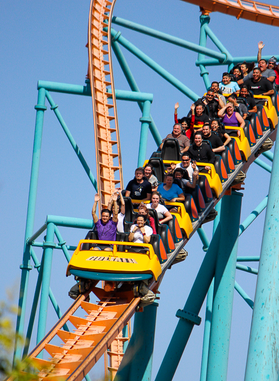 The Goliath rollercoaster - The American Coaster Enthusiasts Coaster Con 42 at Six Flags Magic Mountain in Valencia, California