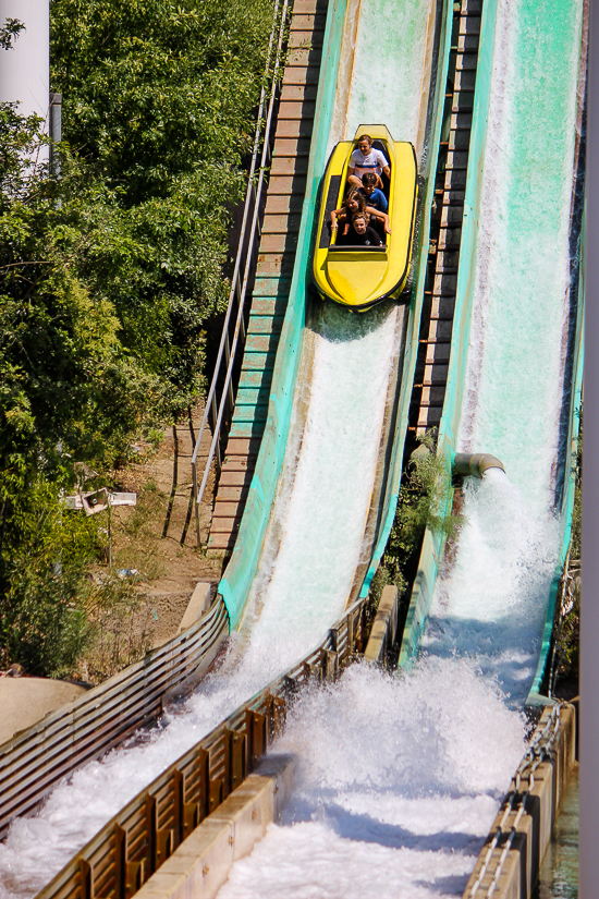 The Jet Stream Hydro Flume - The American Coaster Enthusiasts Coaster Con 42 at Six Flags Magic Mountain in Valencia, California