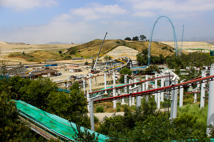 The Ninja Roller Coaster at American Coaster Enthusiasts Coaster Con 42 at Six Flags Magic Mountain in Valencia, California