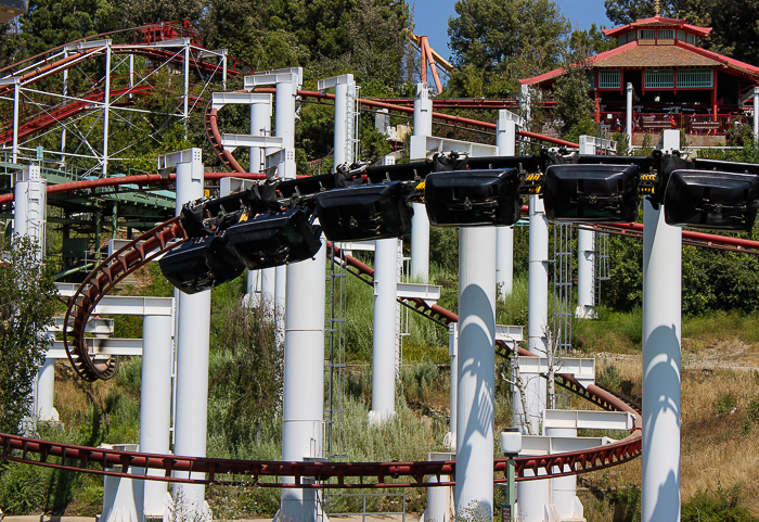 The Ninja Roller Coaster - The American Coaster Enthusiasts Coaster Con 42 at Six Flags Magic Mountain in Valencia, California