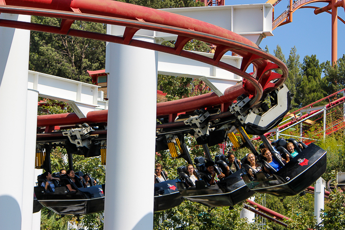 The Ninja Roller Coaster - The American Coaster Enthusiasts Coaster Con 42 at Six Flags Magic Mountain in Valencia, California