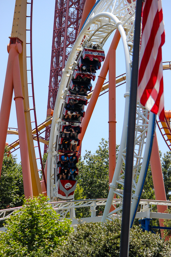 The Great American Revolution Rollercoaster - The American Coaster Enthusiasts Coaster Con 42 at Six Flags Magic Mountain in Valencia, California