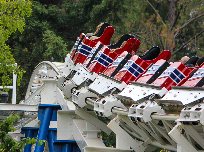 The Great American Revolution Rollercoaster - The American Coaster Enthusiasts Coaster Con 42 at Six Flags Magic Mountain in Valencia, California