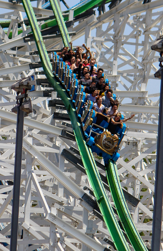 The Twisted Colossus rollercoaster - American Coaster Enthusiasts Coaster Con 42 at Six Flags Magic Mountain in Valencia, California