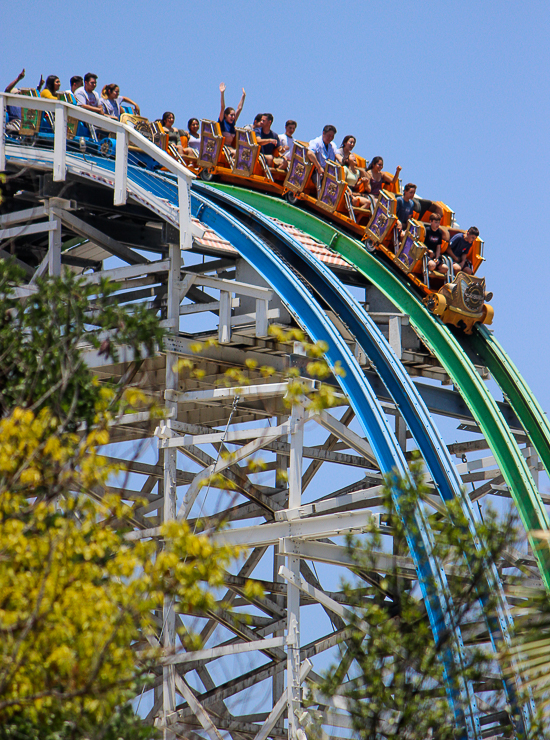 The Twisted Colossus rollercoaster - American Coaster Enthusiasts Coaster Con 42 at Six Flags Magic Mountain in Valencia, California