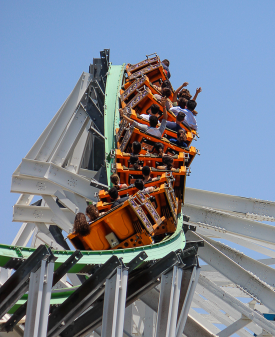 The Twisted Colossus rollercoaster - American Coaster Enthusiasts Coaster Con 42 at Six Flags Magic Mountain in Valencia, California