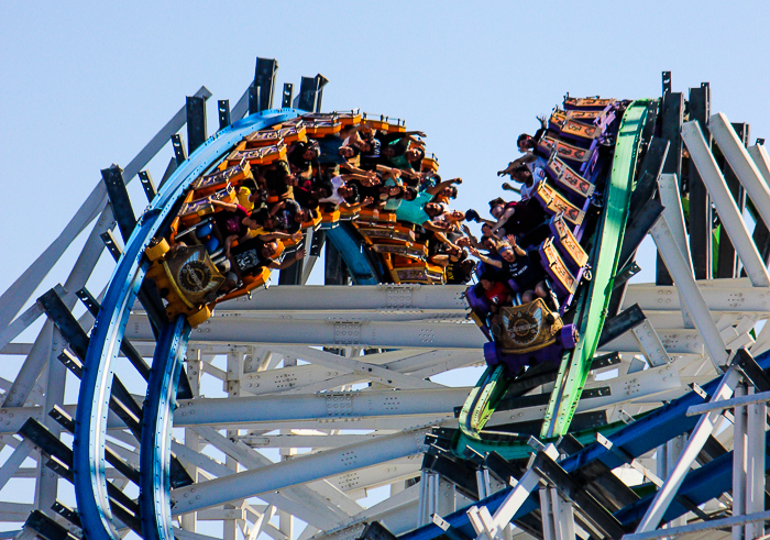 The Twisted Colossus rollercoaster - The American Coaster Enthusiasts Coaster Con 42 at Six Flags Magic Mountain in Valencia, California