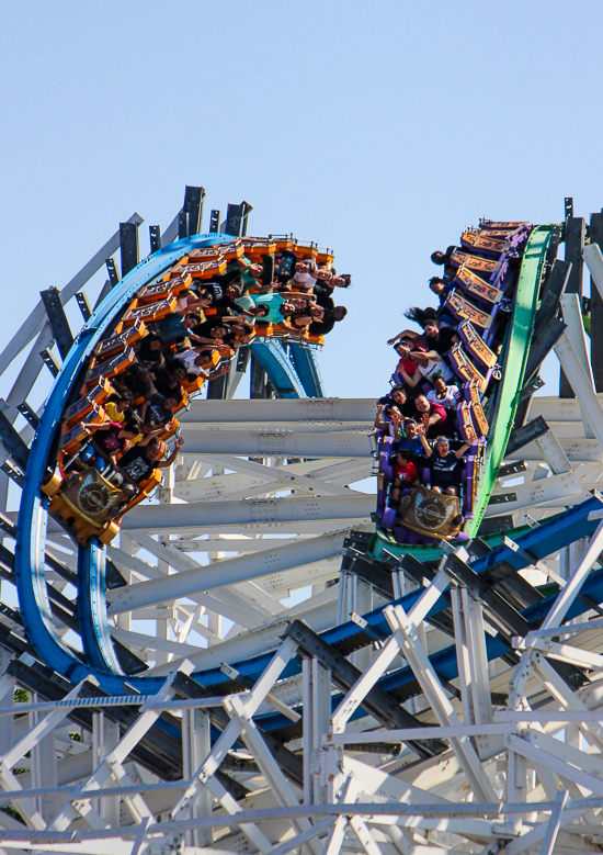 The Twisted Colossus rollercoaster - The American Coaster Enthusiasts Coaster Con 42 at Six Flags Magic Mountain in Valencia, California