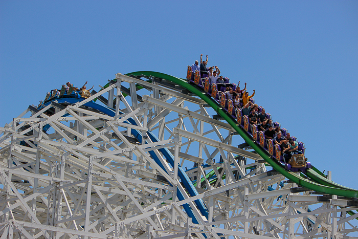 The Twisted Colossus rollercoaster - The American Coaster Enthusiasts Coaster Con 42 at Six Flags Magic Mountain in Valencia, California