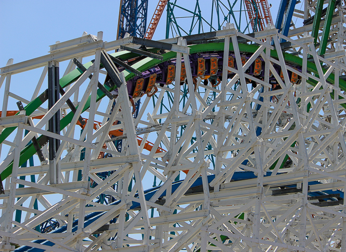 The Twisted Colossus rollercoaster - The American Coaster Enthusiasts Coaster Con 42 at Six Flags Magic Mountain in Valencia, California