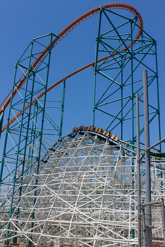 The Twisted Colossus rollercoaster - The American Coaster Enthusiasts Coaster Con 42 at Six Flags Magic Mountain in Valencia, California