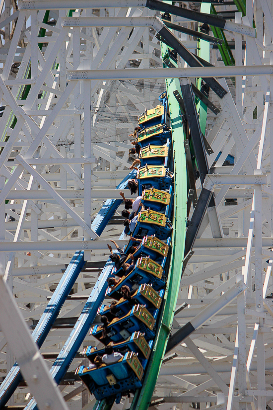 The Twisted Colossus rollercoaster - The American Coaster Enthusiasts Coaster Con 42 at Six Flags Magic Mountain in Valencia, California