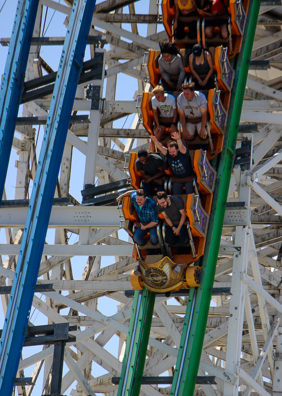 The Twisted Colossus rollercoaster - The American Coaster Enthusiasts Coaster Con 42 at Six Flags Magic Mountain in Valencia, California