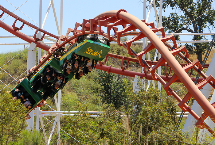 The Viper Rollercoaster - American Coaster Enthusiasts Coaster Con 42 at Six Flags Magic Mountain in Valencia, California