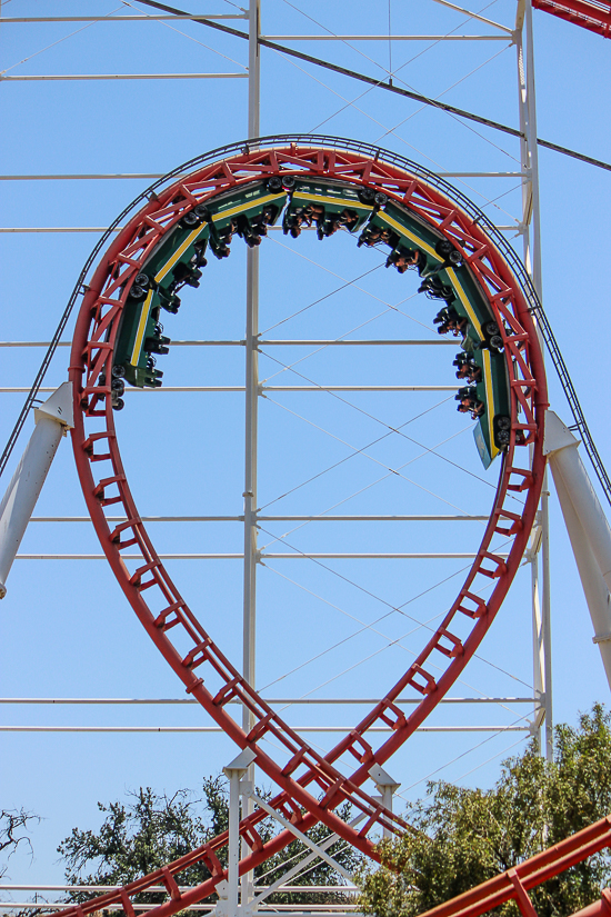 The Viper Rollercoaster - The American Coaster Enthusiasts Coaster Con 42 at Six Flags Magic Mountain in Valencia, California