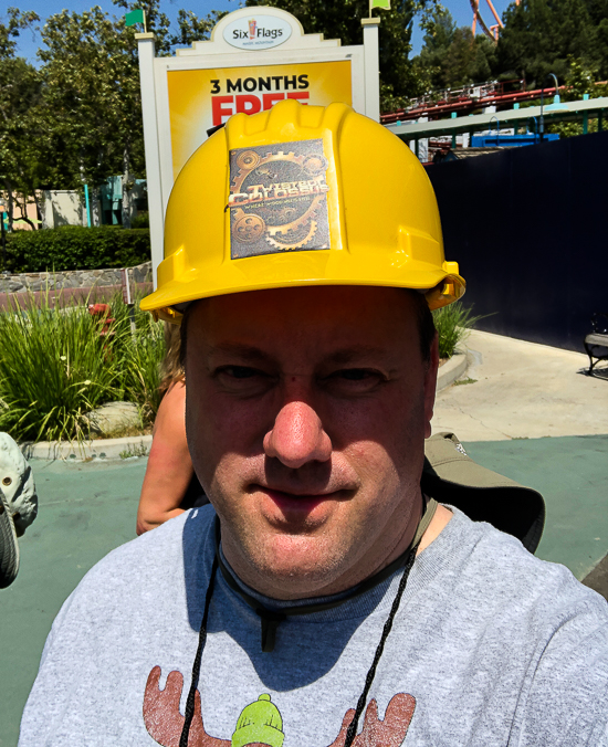 The West Coast Racers Rollercoaster under construction - American Coaster Enthusiasts Coaster Con 42 at Six Flags Magic Mountain in Valencia, California