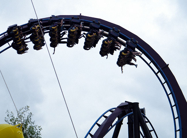 Batman The Dark Knight Rollercoaster at Six Flags New England, Agawam, Massachusetts