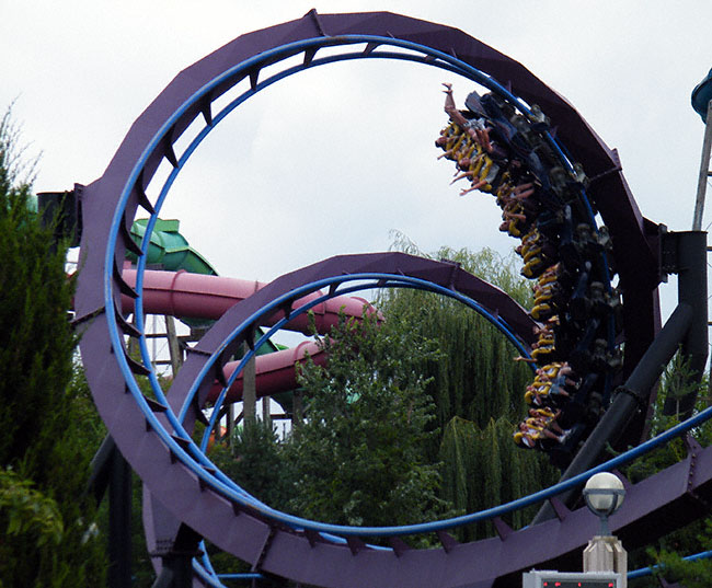 Batman The Dark Knight Rollercoaster at Six Flags New England, Agawam, Massachusetts