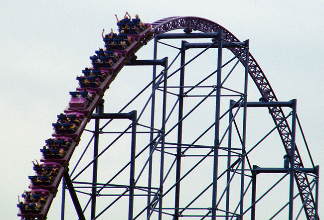 The Bizarro Rollercoaster at Six Flags New England, Agawam, Massachusetts