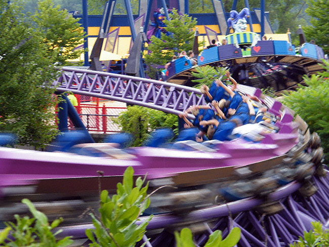 The Bizarro Rollercoaster at Six Flags New England, Agawam, Massachusetts