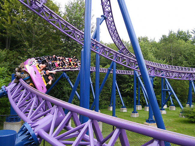 The Bizarro Rollercoaster at Six Flags New England, Agawam, Massachusetts