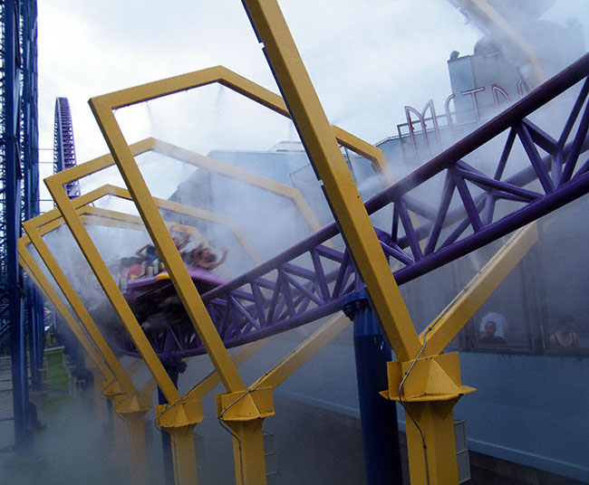 The Bizarro Rollercoaster at Six Flags New England, Agawam, Massachusetts