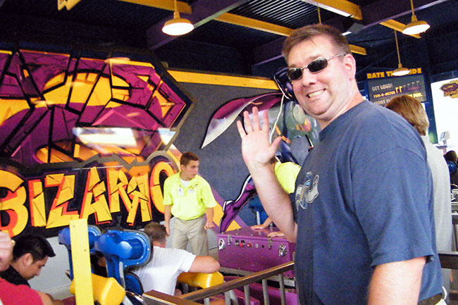 The Bizarro Rollercoaster at Six Flags New England, Agawam, Massachusetts