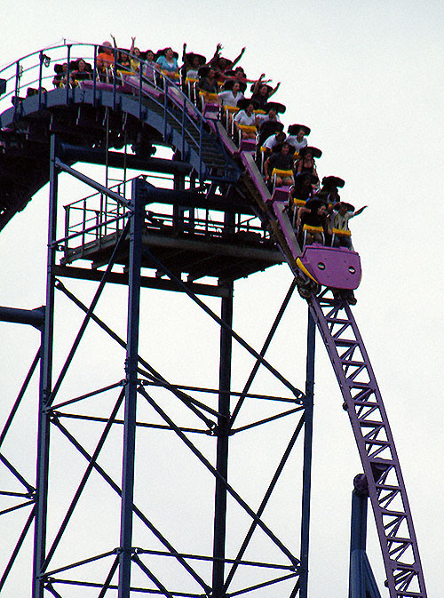 The Bizarro Rollercoaster at Six Flags New England, Agawam, Massachusetts
