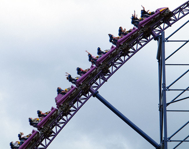 The Bizarro Rollercoaster at Six Flags New England, Agawam, Massachusetts