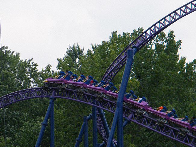 The Bizarro Rollercoaster at Six Flags New England, Agawam, Massachusetts