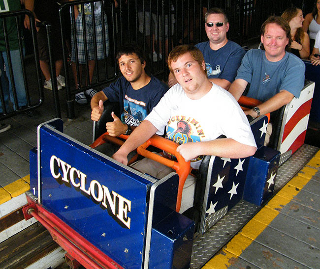 The Cyclone Rollercoaster at Six Flags New England, Agawam, Massachusetts