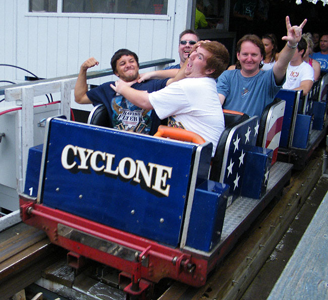 The Cyclone Rollercoaster at Six Flags New England, Agawam, Massachusetts